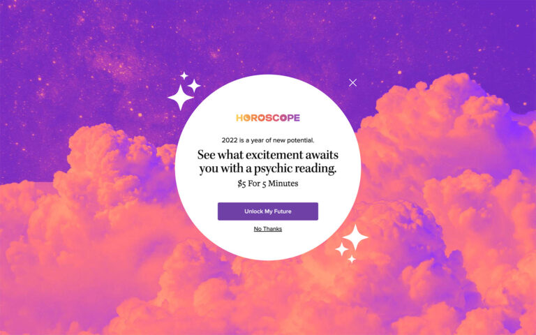 Horoscope.com Fullscreen Design