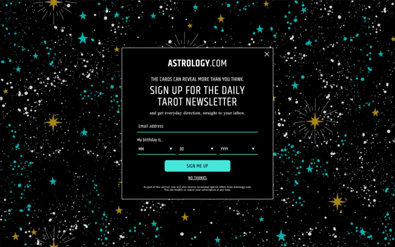Astrology.com Fullscreen Design